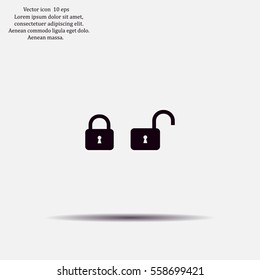Lock vector icon