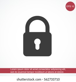 Lock vector icon