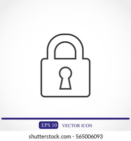 Lock vector icon