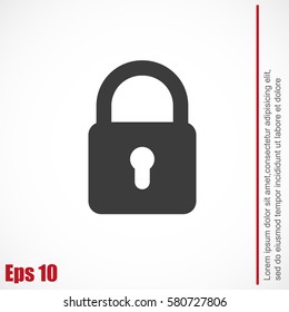 Lock vector icon