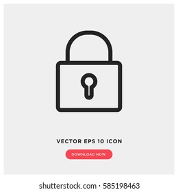 Lock vector icon