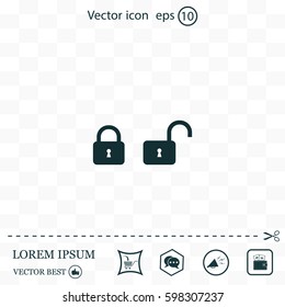 Lock vector icon