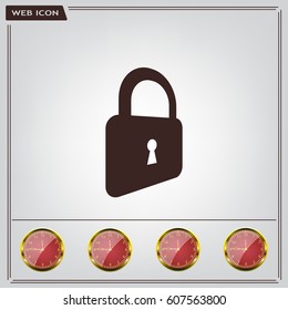 Lock vector icon