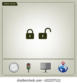 Lock vector icon