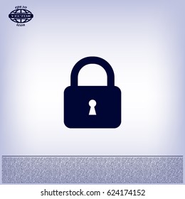 Lock vector icon