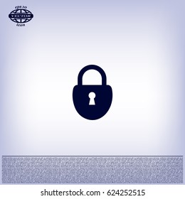 Lock vector icon