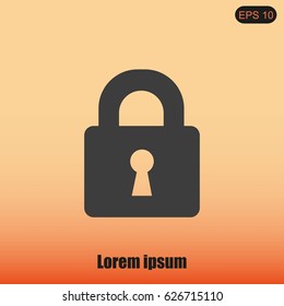 Lock vector icon