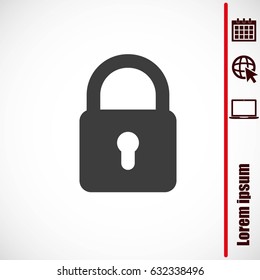 Lock vector icon