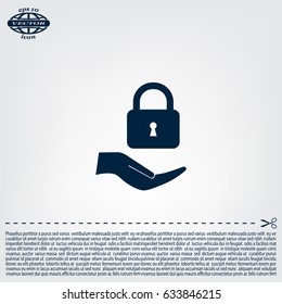 Lock vector icon