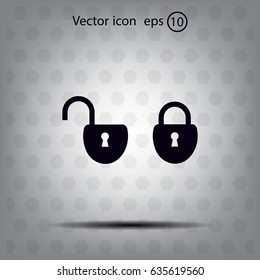 Lock vector icon