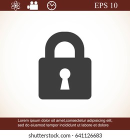 Lock vector icon