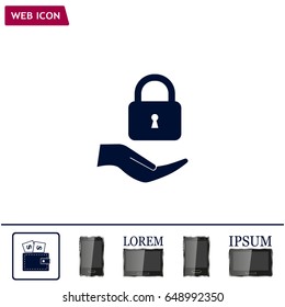 Lock vector icon