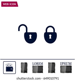 Lock vector icon