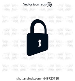 Lock vector icon