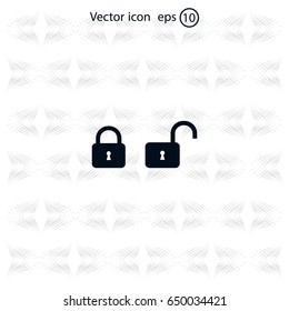 Lock vector icon