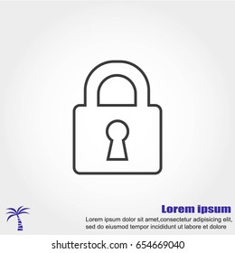 Lock vector icon