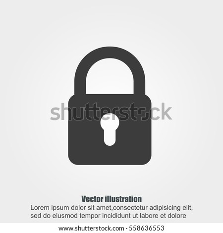 Lock vector icon