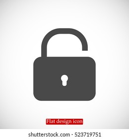 lock vector icon, vector best flat icon, EPS