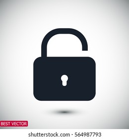 lock vector icon, vector best flat icon, EPS