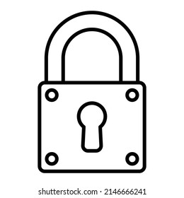 Bloquear icono vectorial. Se puede usar para imprimir, móviles y aplicaciones web.