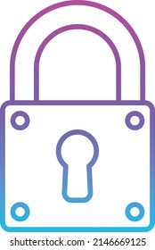 Lock vector icon. Can be used for printing, mobile and web applications.