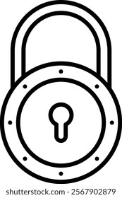 Lock vector icon. Can be used for printing, mobile and web applications.
