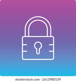Lock vector icon. Can be used for printing, mobile and web applications.