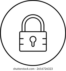 Lock vector icon. Can be used for printing, mobile and web applications.