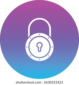 Lock vector icon. Can be used for printing, mobile and web applications.