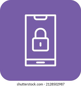 Ilustración de diseño de iconos del vector de bloqueo