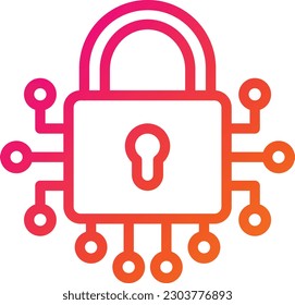 Lock Vector Icon Design Illustration