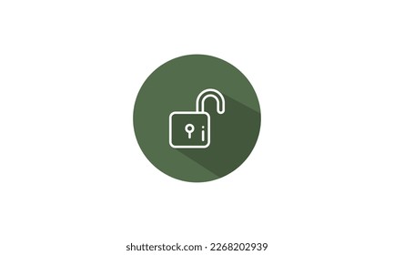 Lock vector icon design template illustration