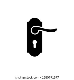 lock vector icon, door handle icon in trendy flat style 