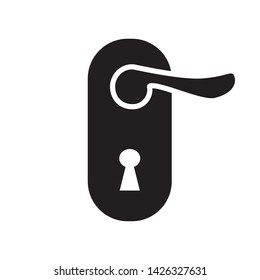 lock vector icon door handle icon in trendy style template