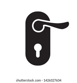 lock vector icon door handle icon in trendy style template