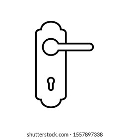 lock vector icon, door handle icon in trendy flat style