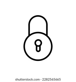 Lock vector icon flat illustration on white background..eps