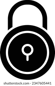 Bloquear el estilo de glifo del icono del vector