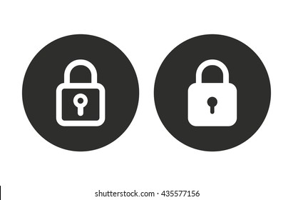 Lock vector icon. Illustration isolated for graphic and web design.