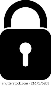 Lock vector icon illustration on white background..eps
