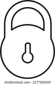 lock vector icon illustration on white background..eps
