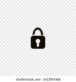 Lock vector icon illustration sign