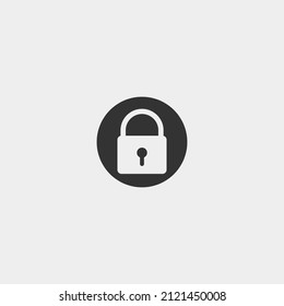 lock vector icon illustration sign