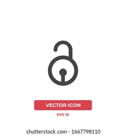 Lock vector icon illustration. Ui/Ux. Premium quality. 