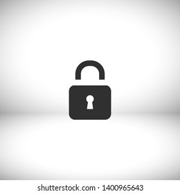Lock - vector icon , lorem ipsum Flat design