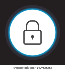 Lock Vector icon . Lorem Ipsum Illustration design