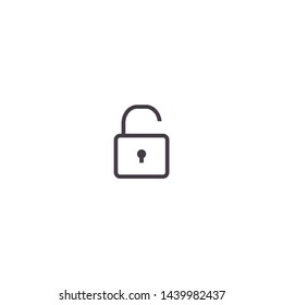 Lock Vector icon . Lorem Ipsum Illustration design