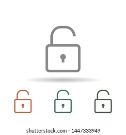 Lock Vector icon . Lorem Ipsum Illustration design