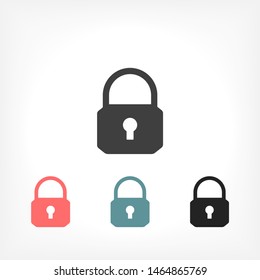 Lock Vector icon . Lorem Ipsum Illustration design
