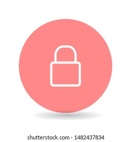 Lock Vector icon . Lorem Ipsum Illustration design